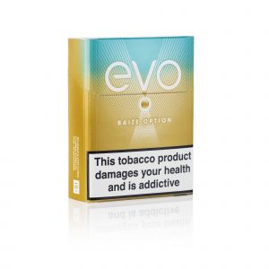 A closed pack of Ploom EVO Baize Option sticks